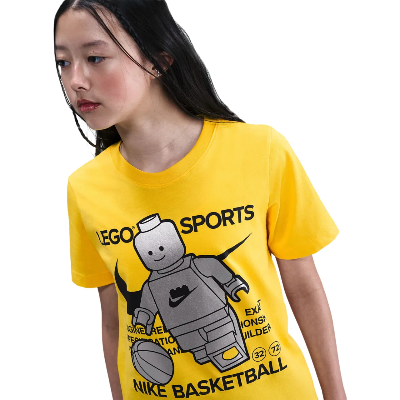 Футболка для мальчиков LEGO Nike, цвет Tour Yellow/Tour Yellow — фото 3