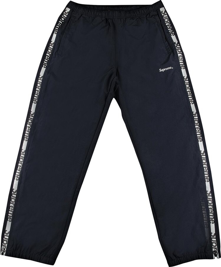 

Брюки Supreme Reflective Zip Track Pant 'Black', черный