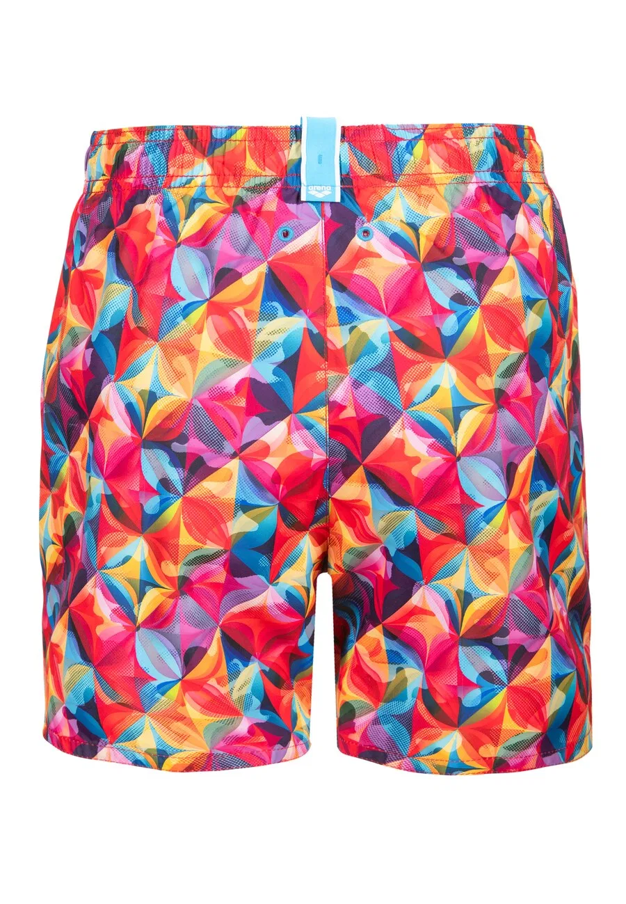 Пляжные шорты ARENA 'WATER PRINTS BEACH BOXER AO' красного цвета — фото 3