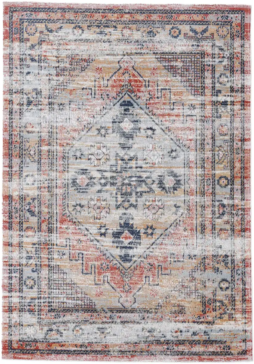 

Коверковер "Omen_1", прямоугольный, восточный винтажный вид Carpetfine 160х230 см, цвет orange