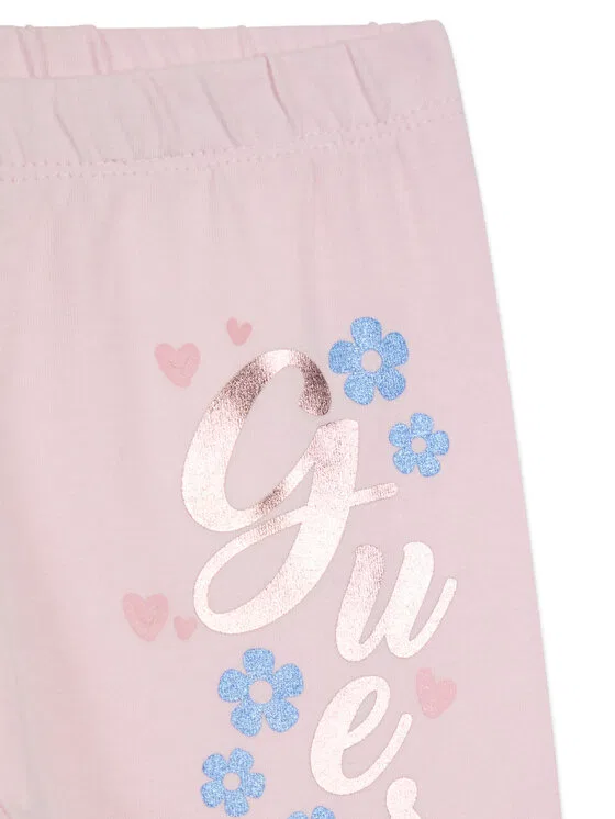 Легинсы slim fit Guess, розовый — фото 3
