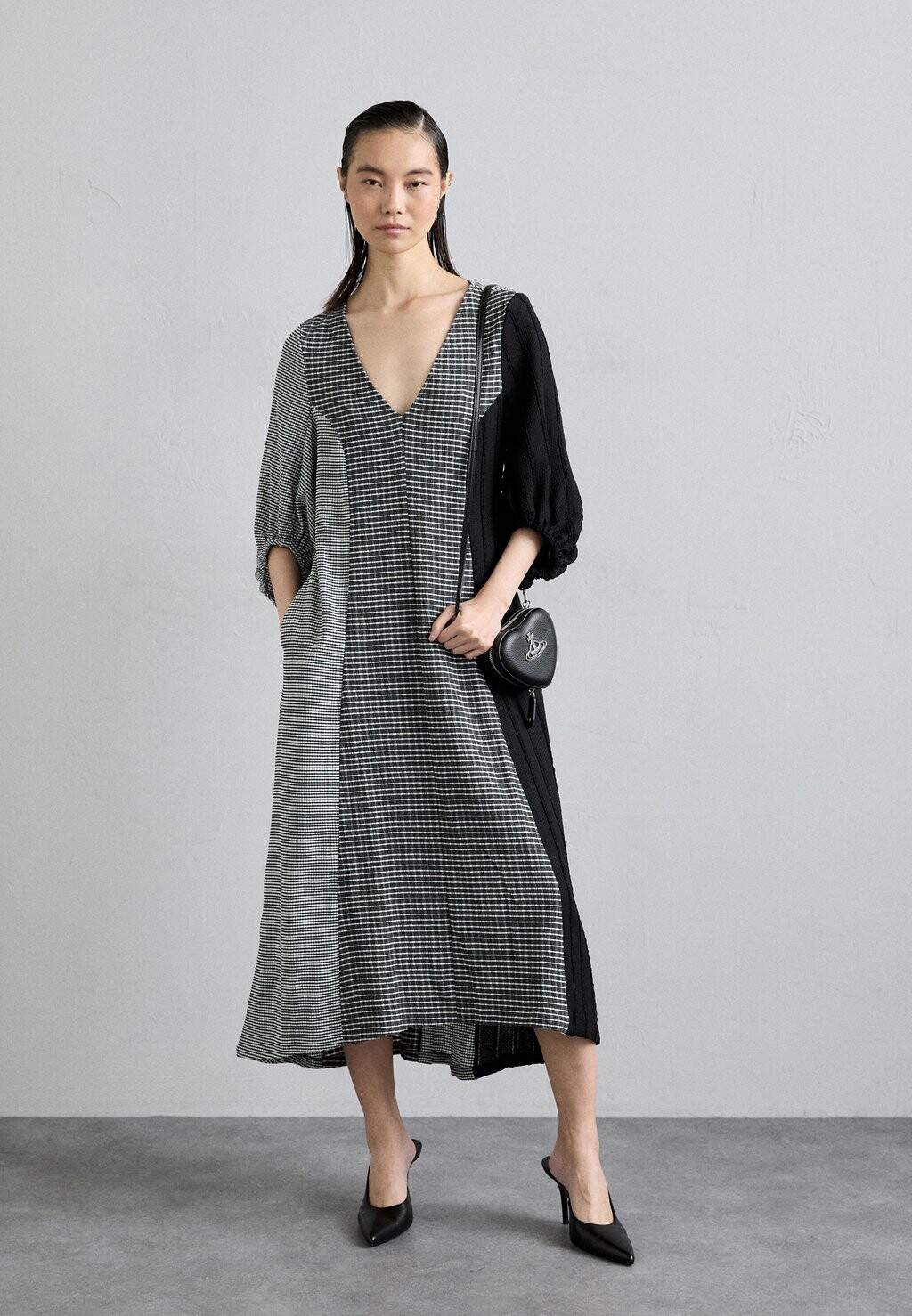 

Платье макси THREE QUARTER SLEEVE MIDI DRESS PATCHWORK Stine Goya, белый