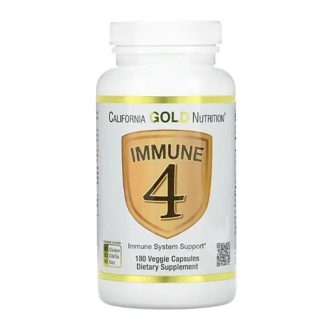 

Поддержка иммунной системы California Gold Nutrition Immune 4, 180 капсул