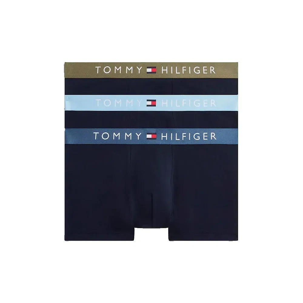 Мужские трусы-боксеры с контрастным поясом Tommy hilfiger, Blue