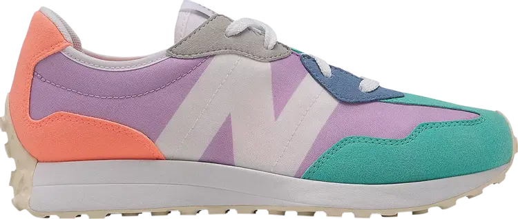 

Кроссовки New Balance 327 Little Kid 'Dark Violet Glow Summer Jade', многоцветный