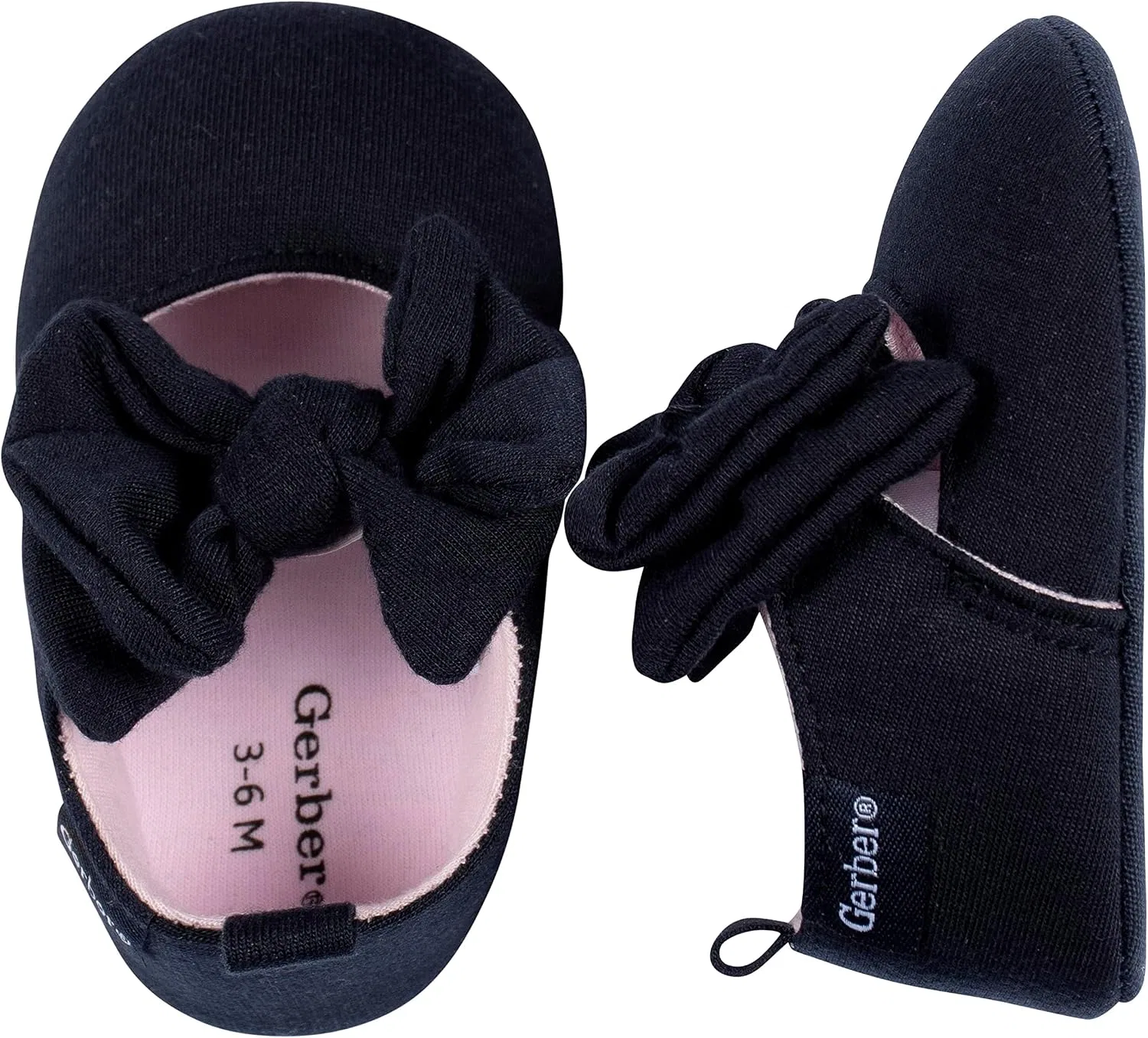 Детские туфли Мэри Джейн для девочек Gerber, Black Bow