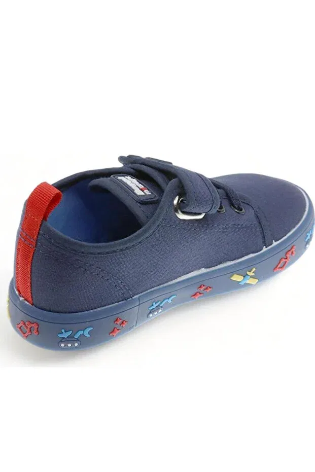 Детские кеды для мальчиков с принтом Galaxy Beppi, Navy Blue — фото 2