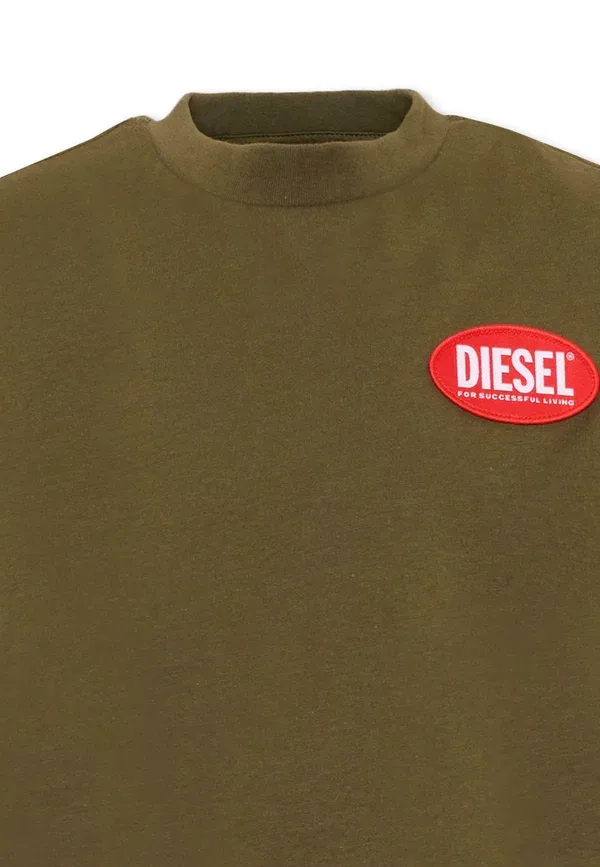 Футболка Diesel, зеленый — фото 3