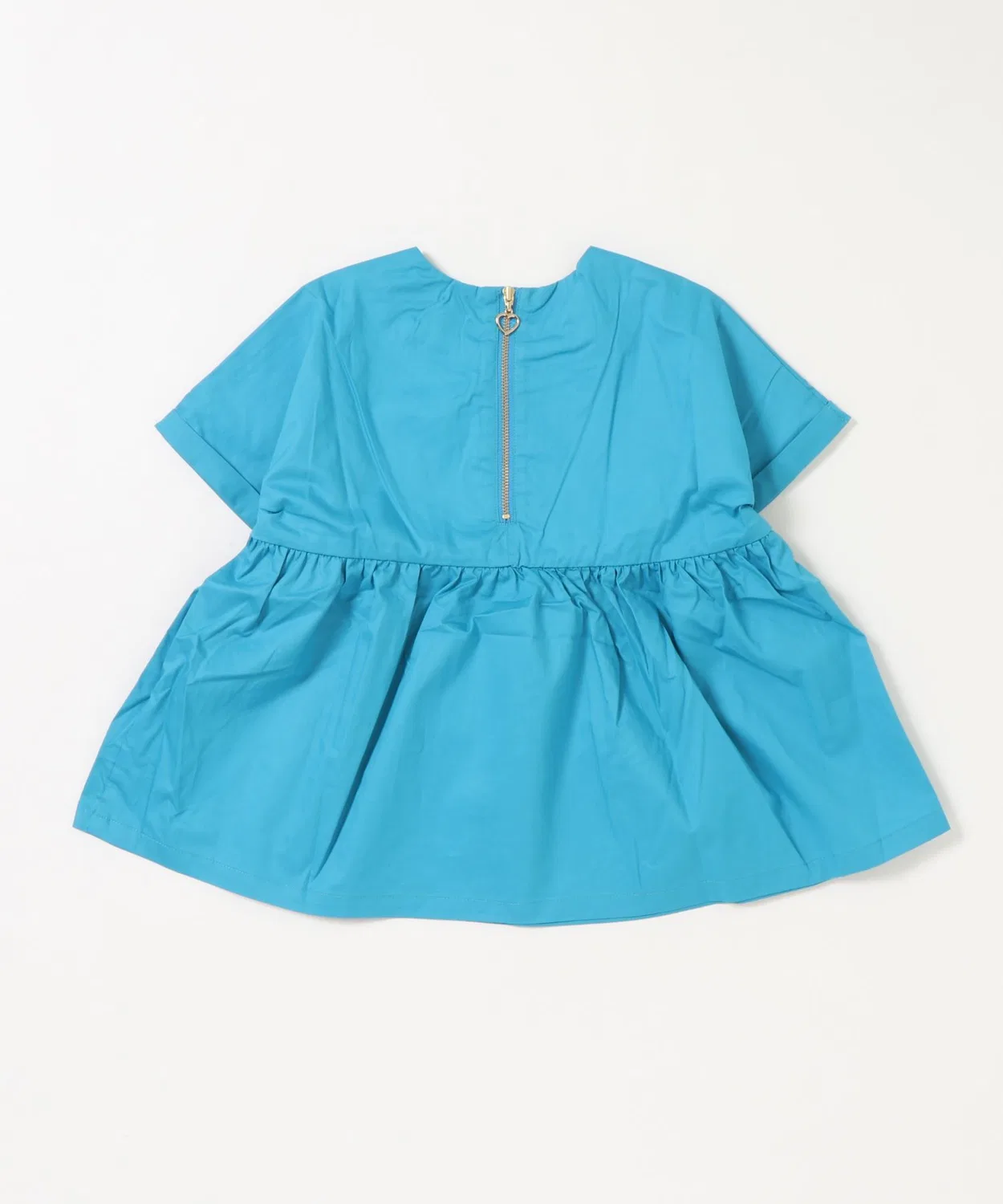 Детское платье оверсайз с цветочным принтом Welina tone, Turquoise Blue — фото 2