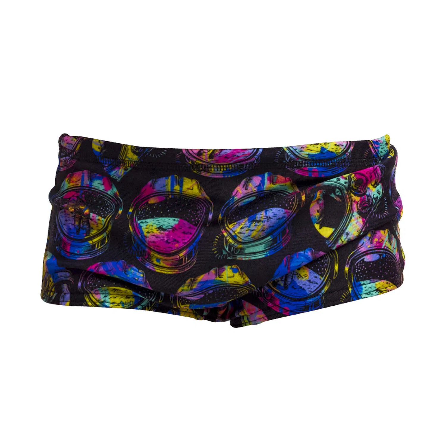 Детские плавки для мальчиков с принтом Funky Trunks, Schwarz Rosa Schwarz