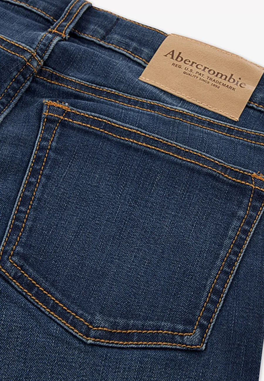 Джинсы Abercrombie & Fitch Regular темно-синего цвета — фото 3
