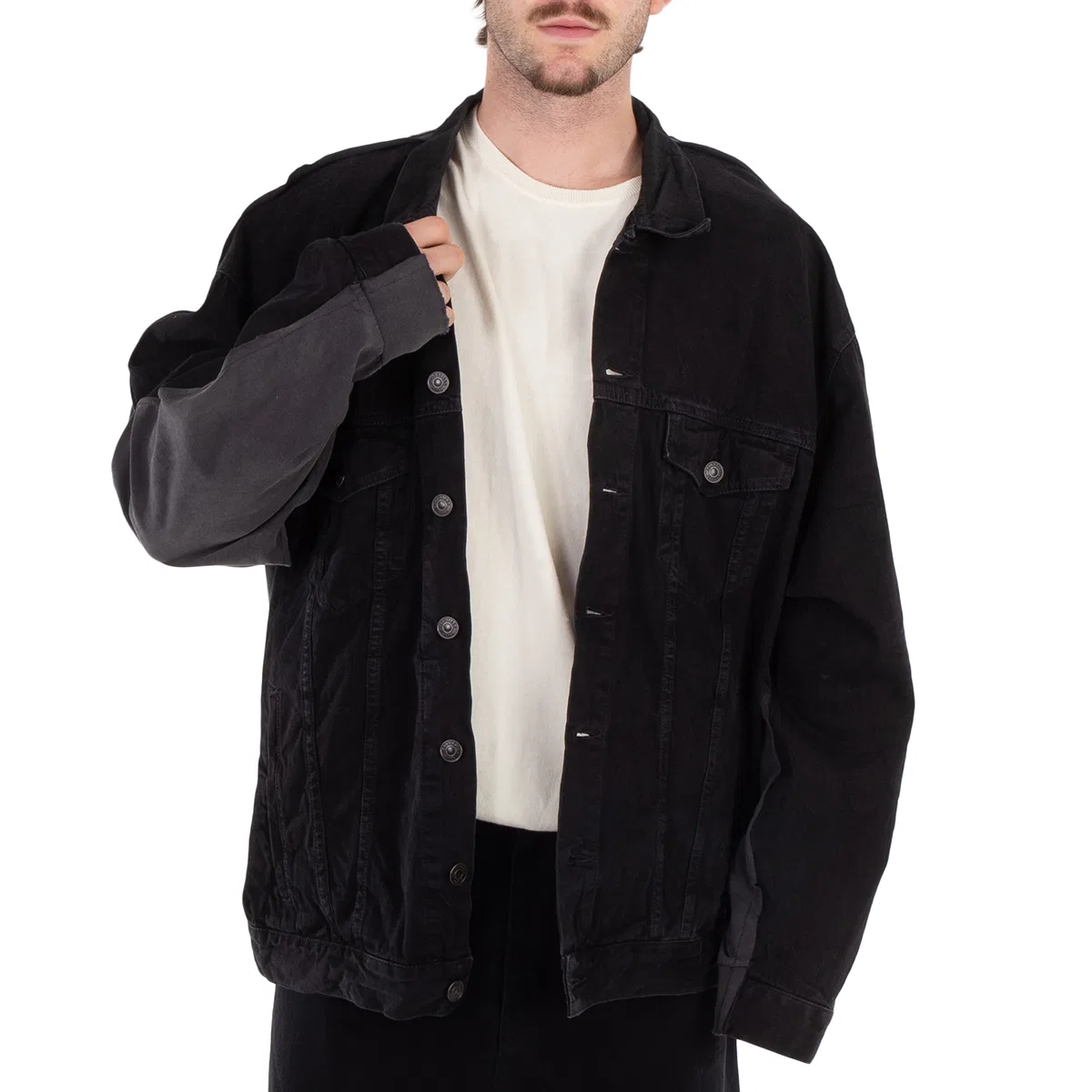 Куртка-джинсовка гибридная Lightweight Black Balenciaga, Lightweight Black