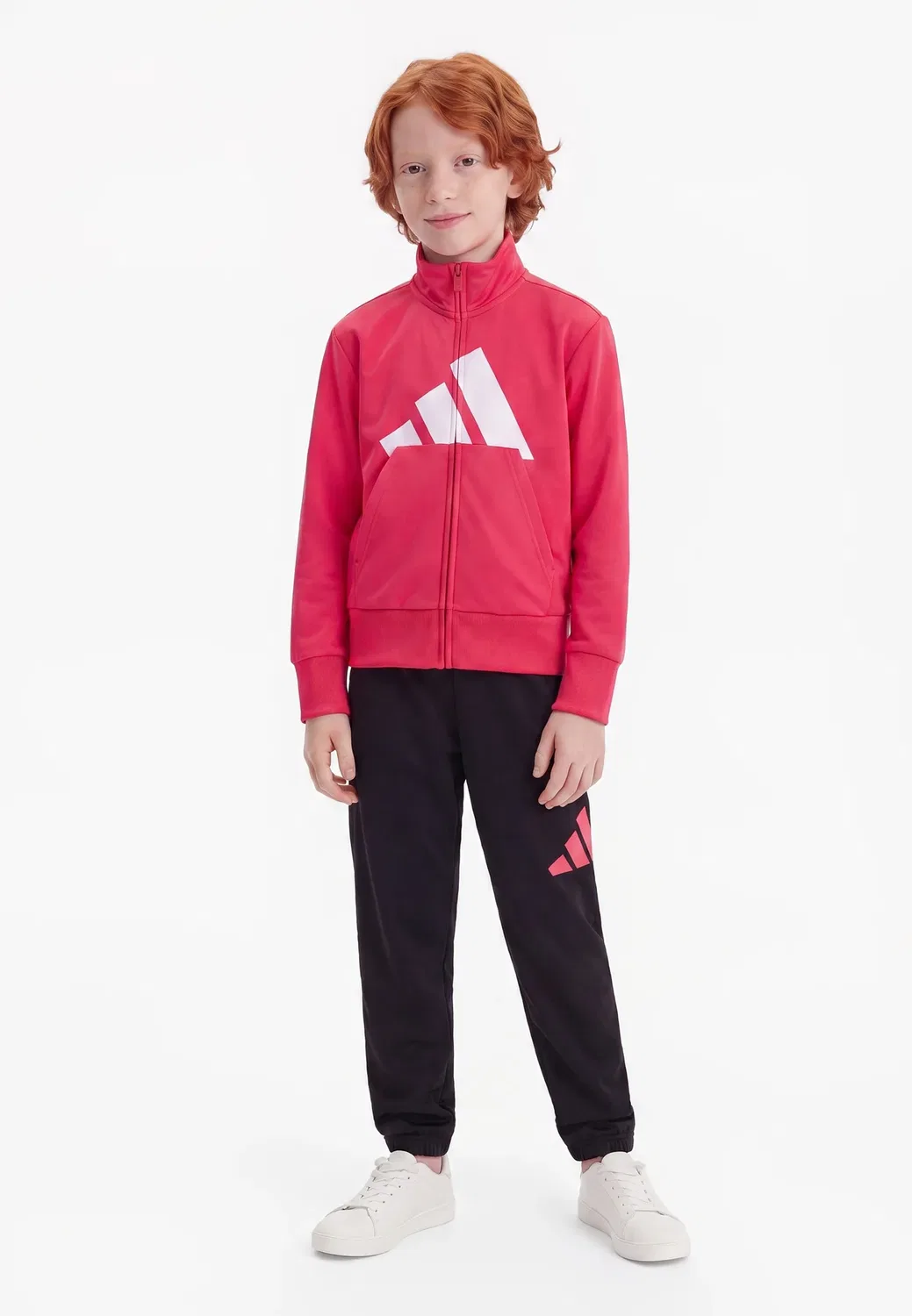 Детский спортивный костюм унисекс для девочек Adidas Performance, Power Pink/White