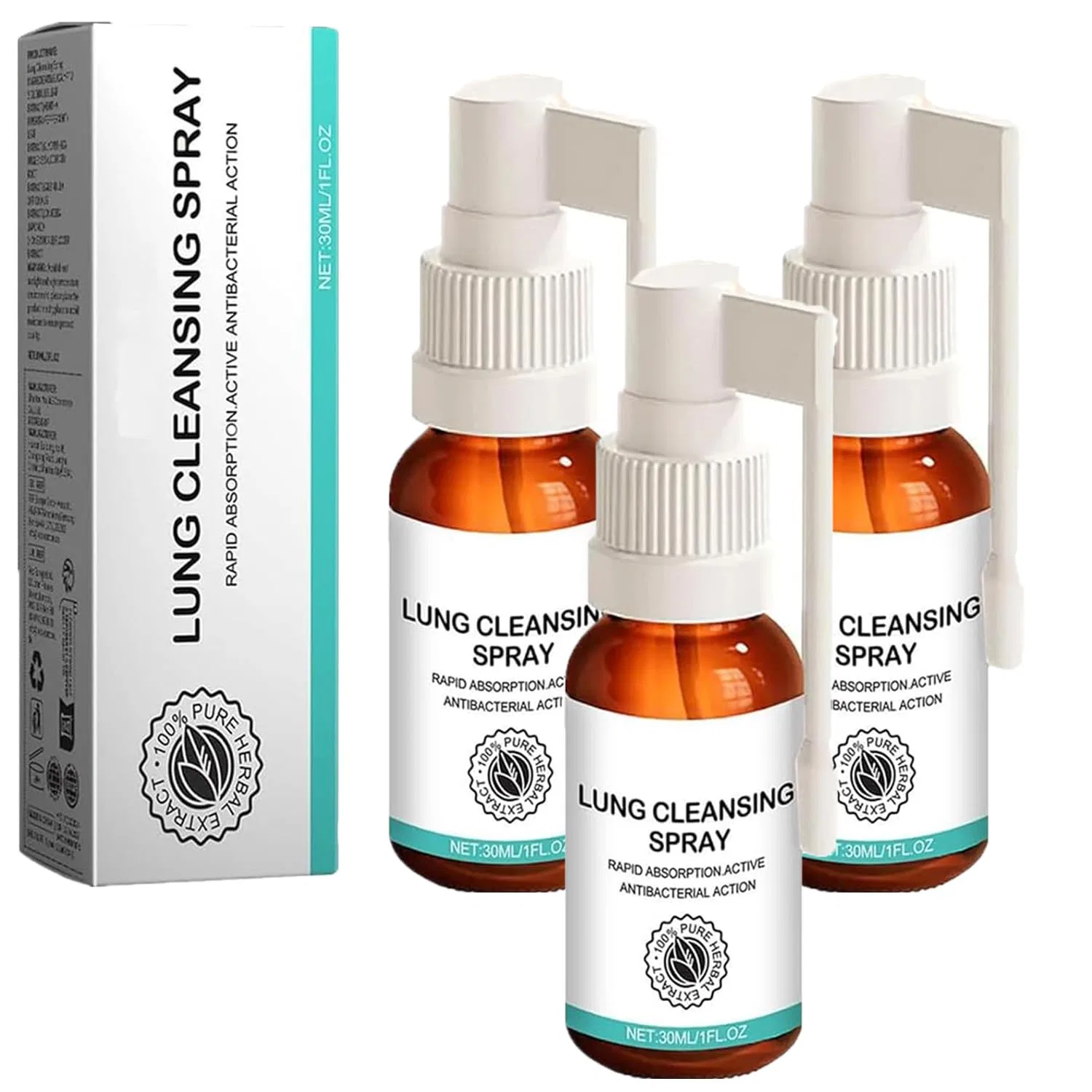 Спрей для очищения легких, 3 шт, ToatlHeal, 100 г