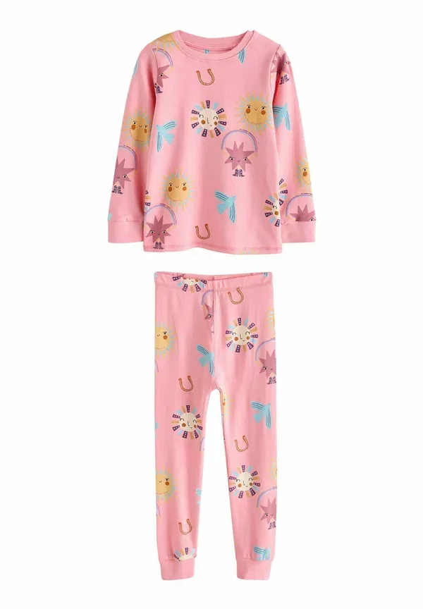 Комплект пижамы из 3 предметов, хлопок, Regular fit Snuggle, Next, Pink/Yellow Western Print, желтый — фото 2