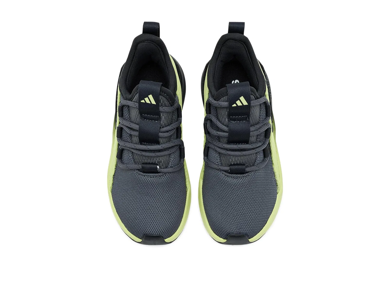 Кроссовки Lite Racer Adapt 8.0 (для маленьких и больших детей) Adidas Kids, Carbon/Grey/Semi Frozen Lemon — фото 3