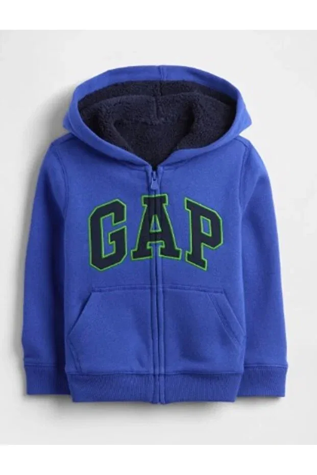 Детский кардиган с капюшоном Gap Kids, Sax