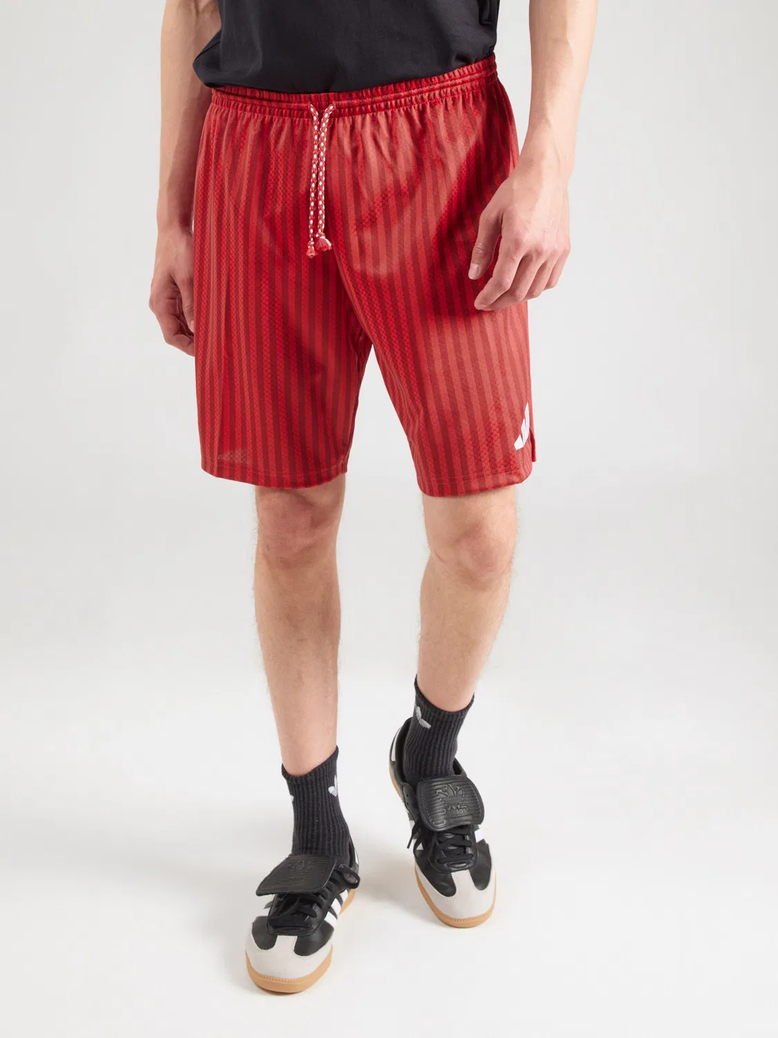 Спортивные шорты Adidas Performance Regular Workout Pants Stadium в красном и бордовом цветах — фото 2