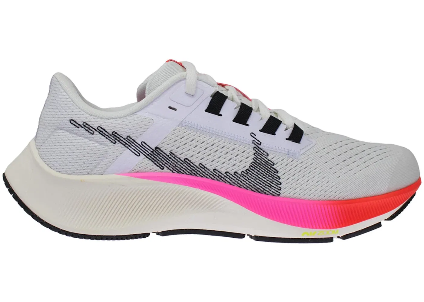 Детские кроссовки для бега с амортизацией Nike Air Zoom Pegasus 38 Nike, White/Football Grey/Pink Blast/Black