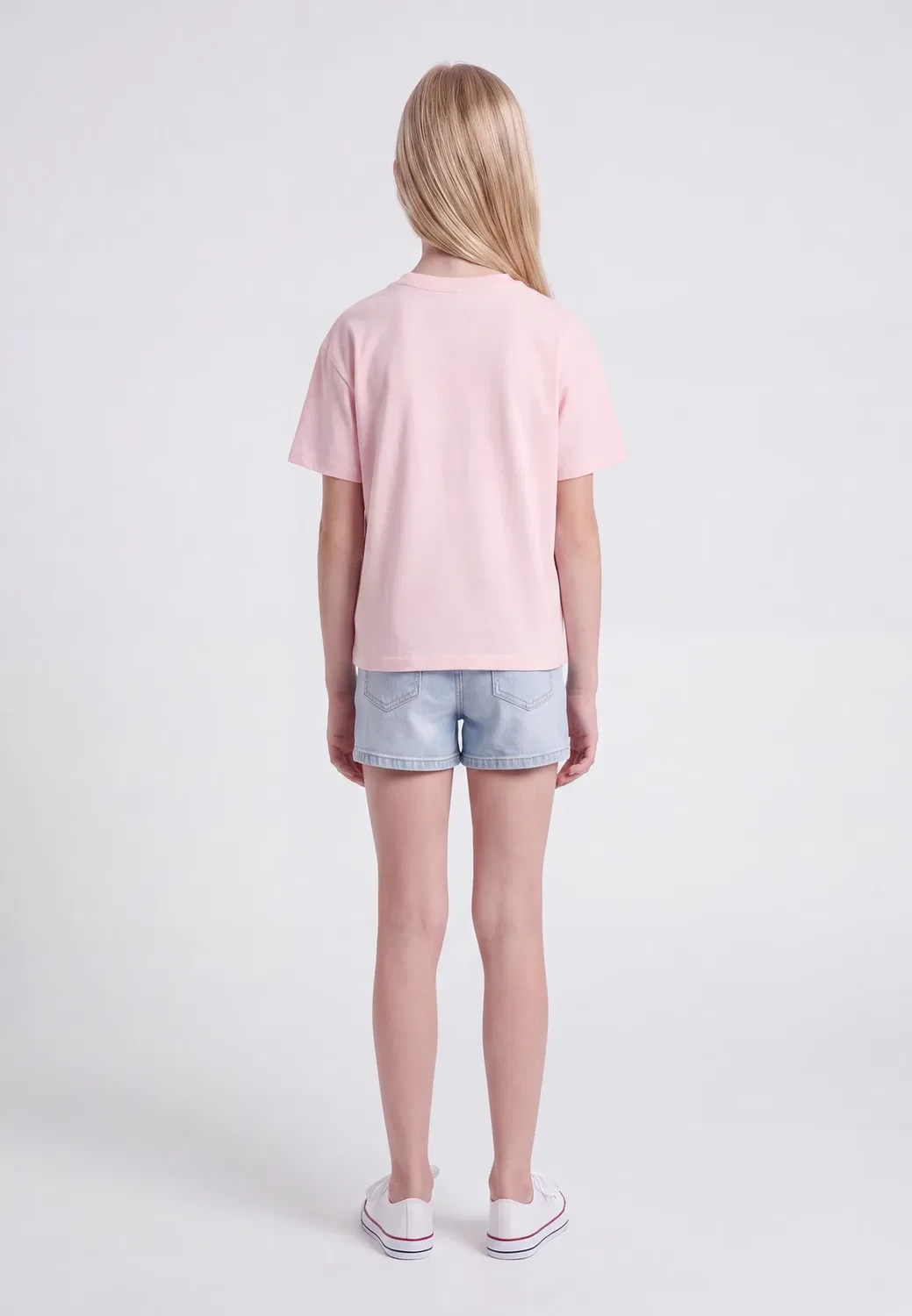 Футболка Kogbillie ss loose print с принтом Only Girls, Chalk Pink — фото 2