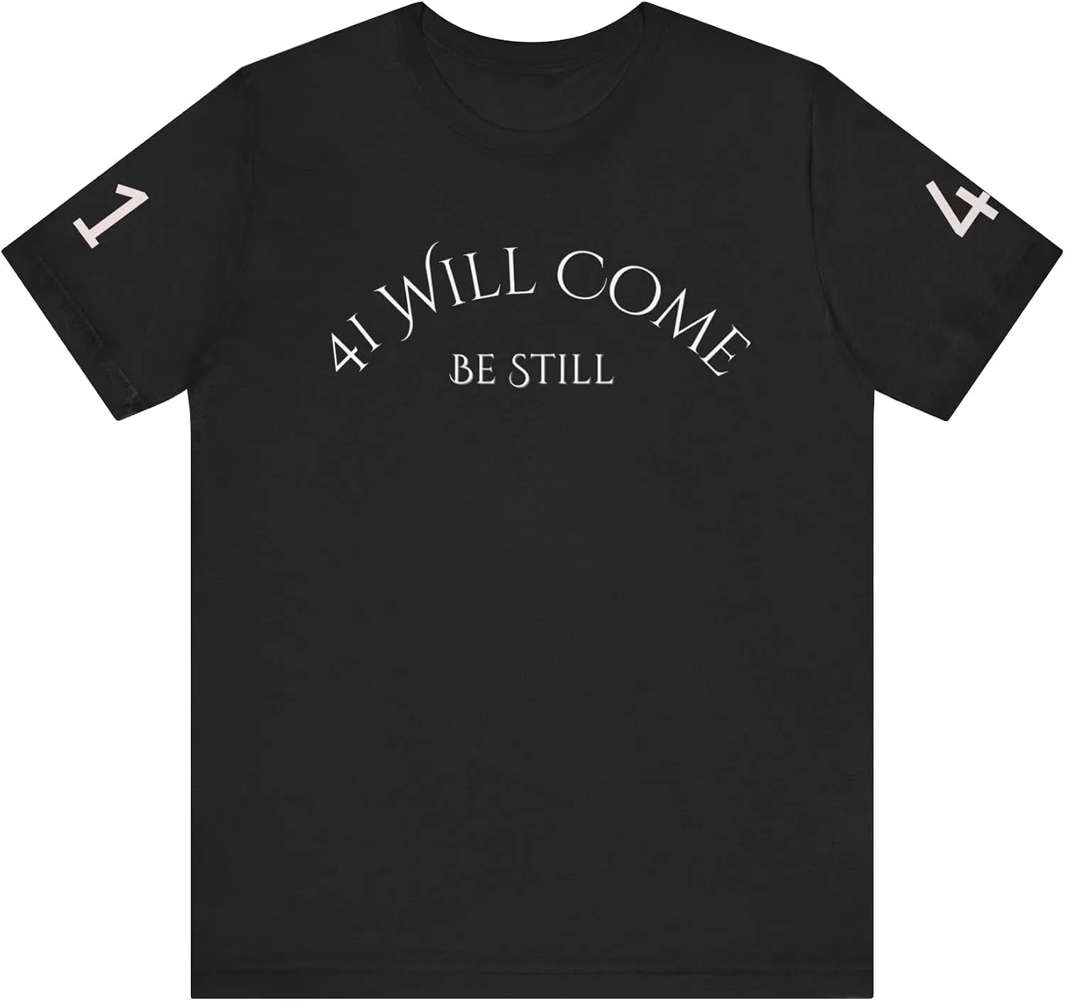 Унисекс футболка с принтом 41 Will Come Bella Canvas 3001, Black