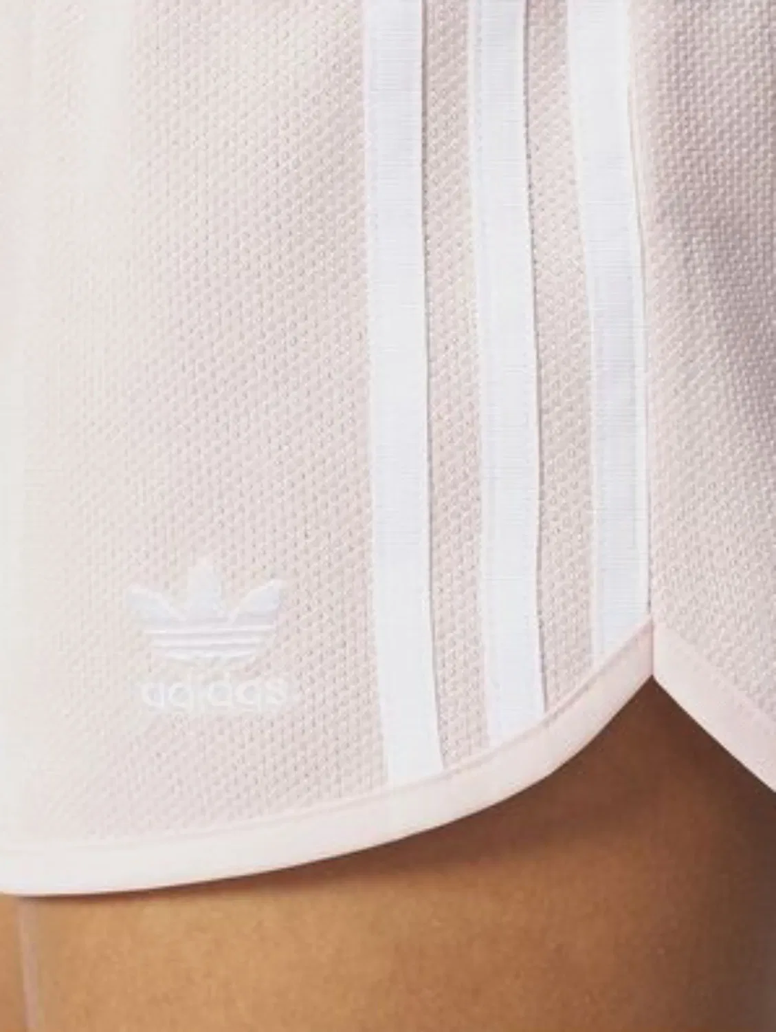 Шорты Stadium 3-stripe Icey Pink/White Adidas, розовый — фото 2