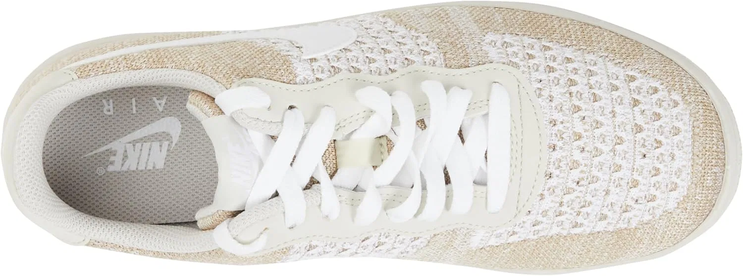Мужские баскетбольные кроссовки Nike Air Force 1 Flyknit 2.0, Light Bone White Khaki Desert Khaki — фото 3