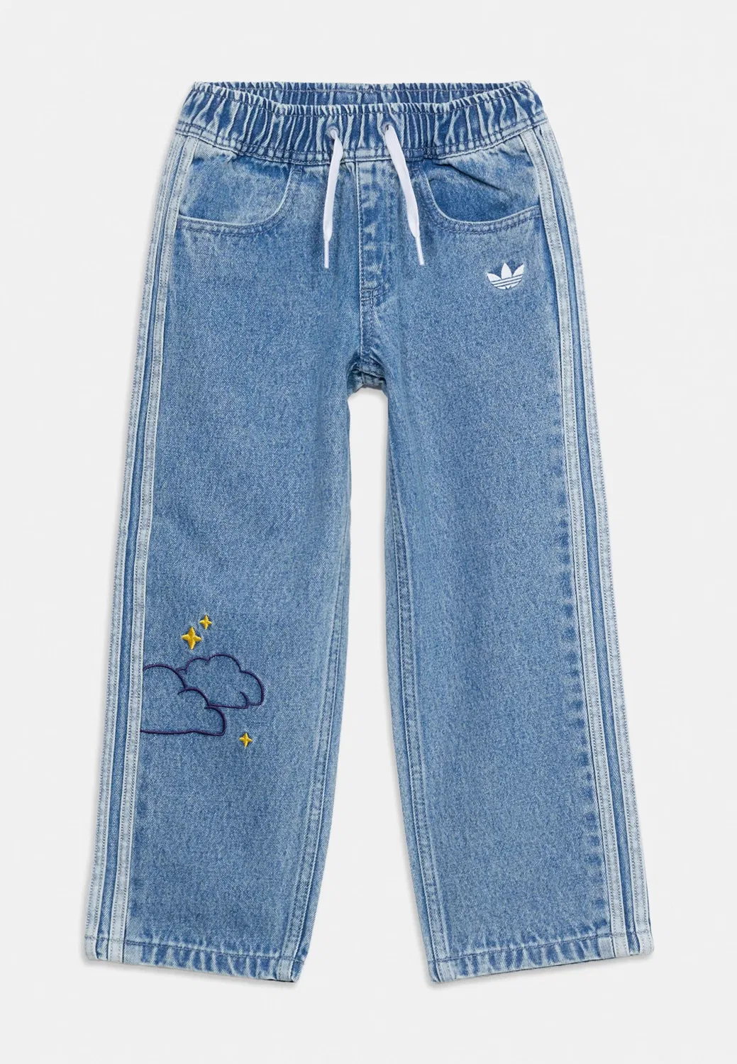 Детские штаны Care Bears - джинсы свободного кроя Adidas Originals, Light Denim — фото 3