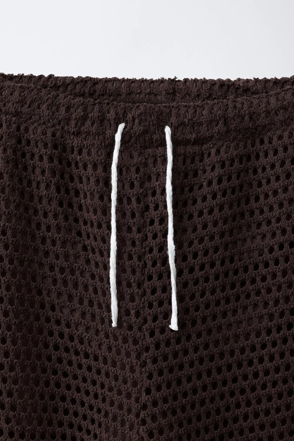 ШИРОКИЕ ВЯЗАНЫЕ КРЮЧКОМ БРЮКИ С ЦВЕТОЧНЫМ ПРИНТОМ ZARA, Brown — фото 3