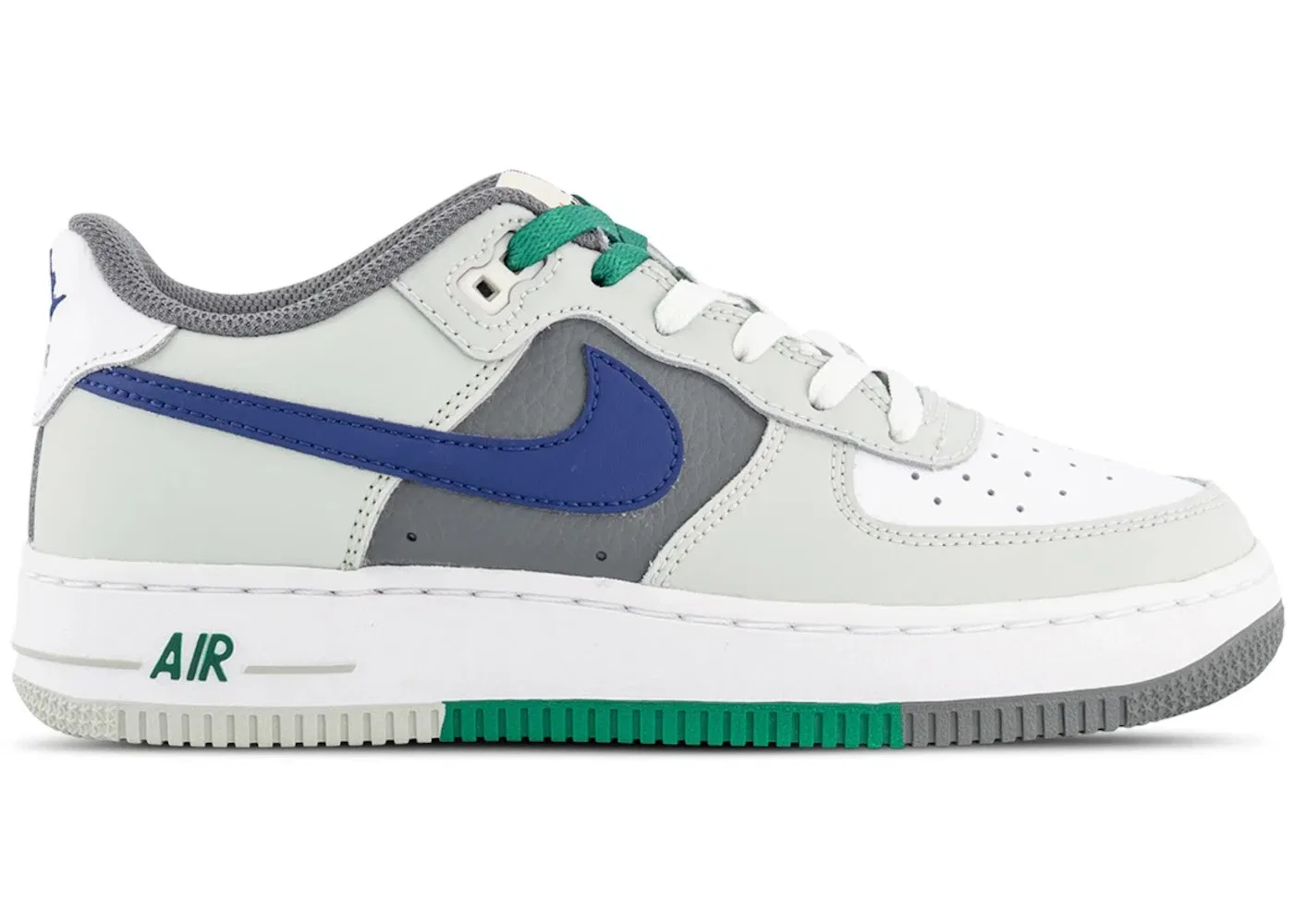 Детские кроссовки Lifestyle Nike Air Force 1 Low LV8, Light Silver/White/Smoke Grey/Deep Royal Blue