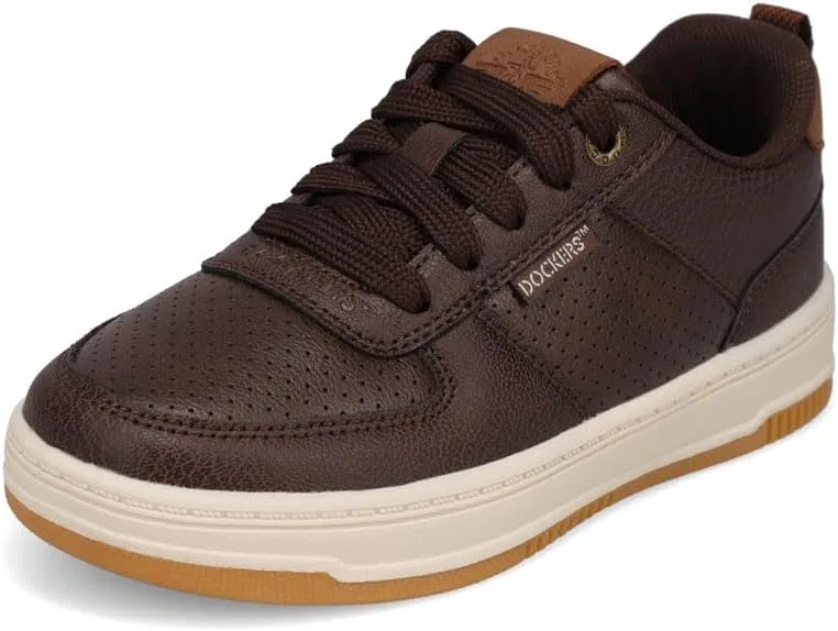 Детские кроссовки для мальчиков с лазерным перфорированием Overtime Laser DOCKERS, Brown/British Tan