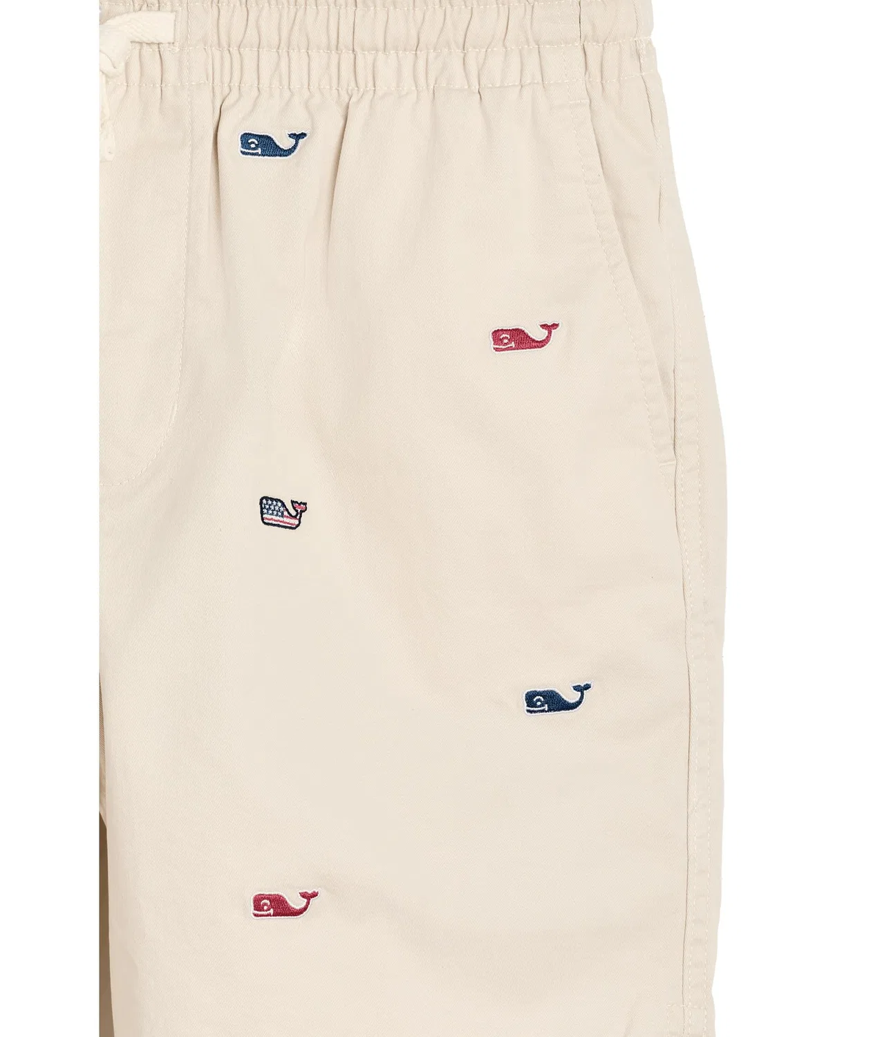 Вышитые шорты на резинке (для малышей/детей постарше) Vineyard Vines Kids, Stone — фото 3