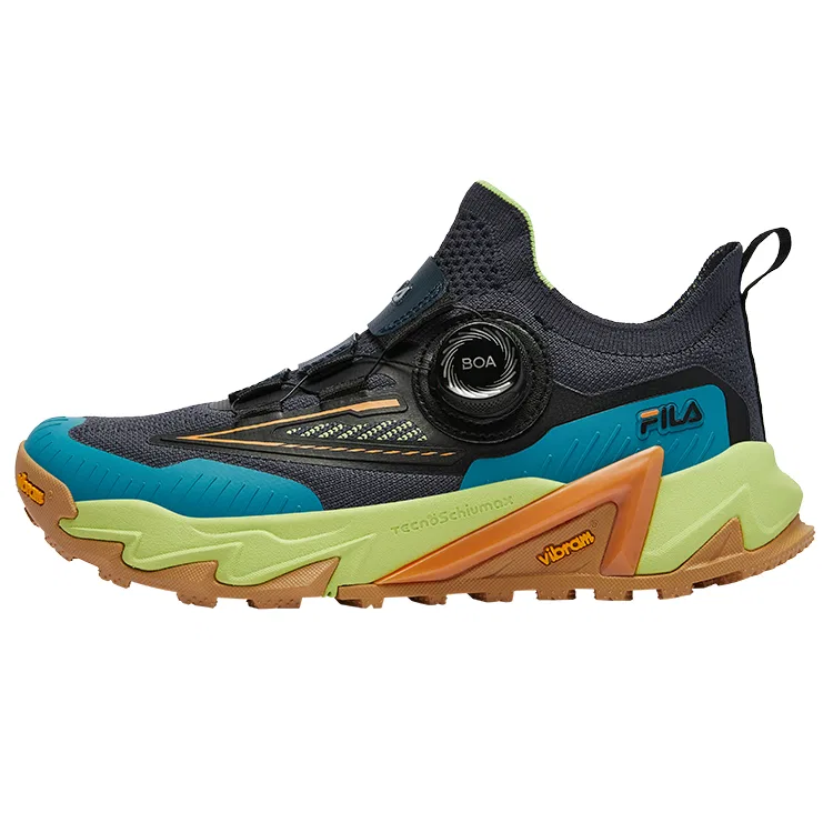 Детские кроссовки с принтом Serpent Leopard FILA KIDS, Marine Style Storm Blue/Black