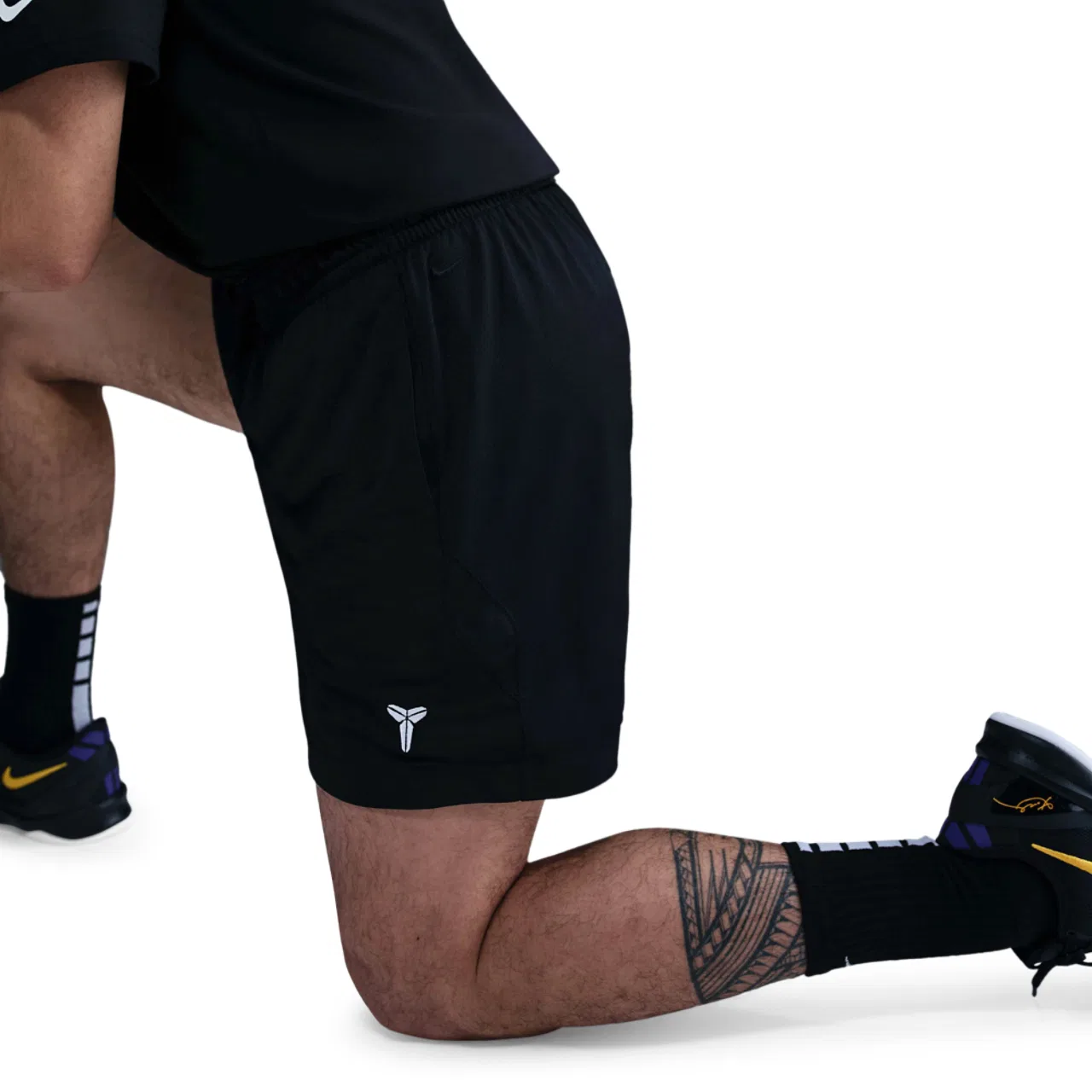 Мужские шорты KB Dri-FIT Fund 6" Nike, черный/белый — фото 2