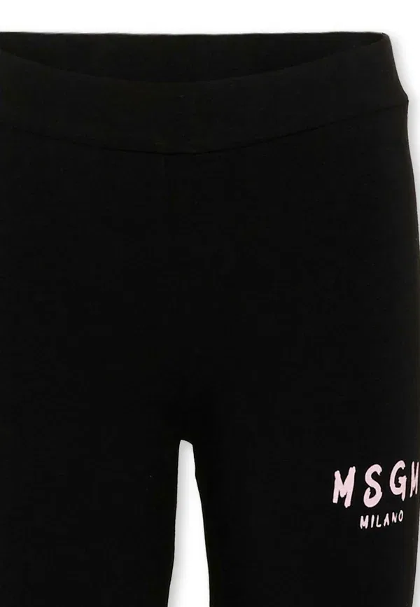 Леггинсы с принтом Leggings Msgm, черный — фото 3