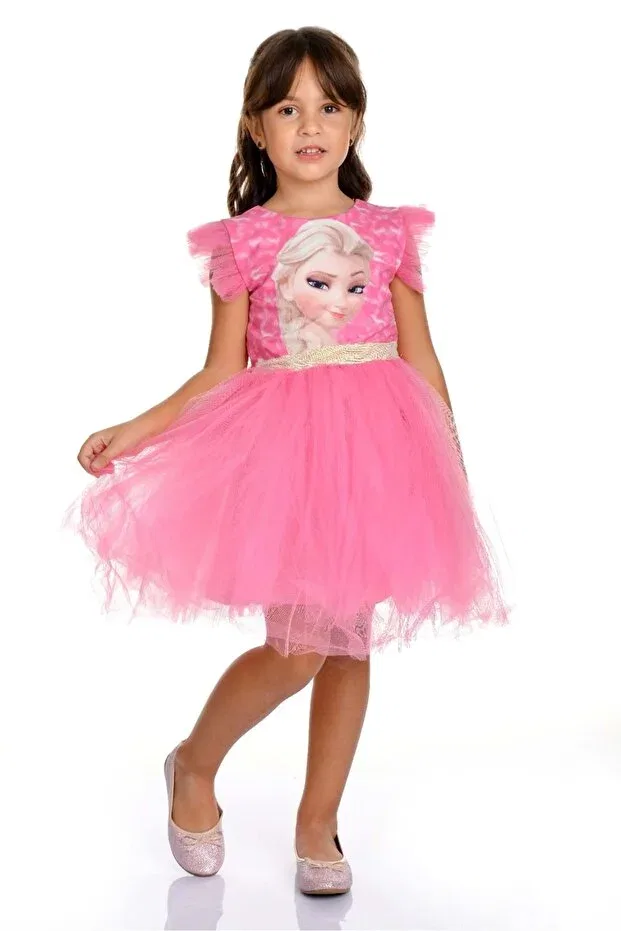 Детское платье для девочек с принтом Mnk Baby&Kids, Pink