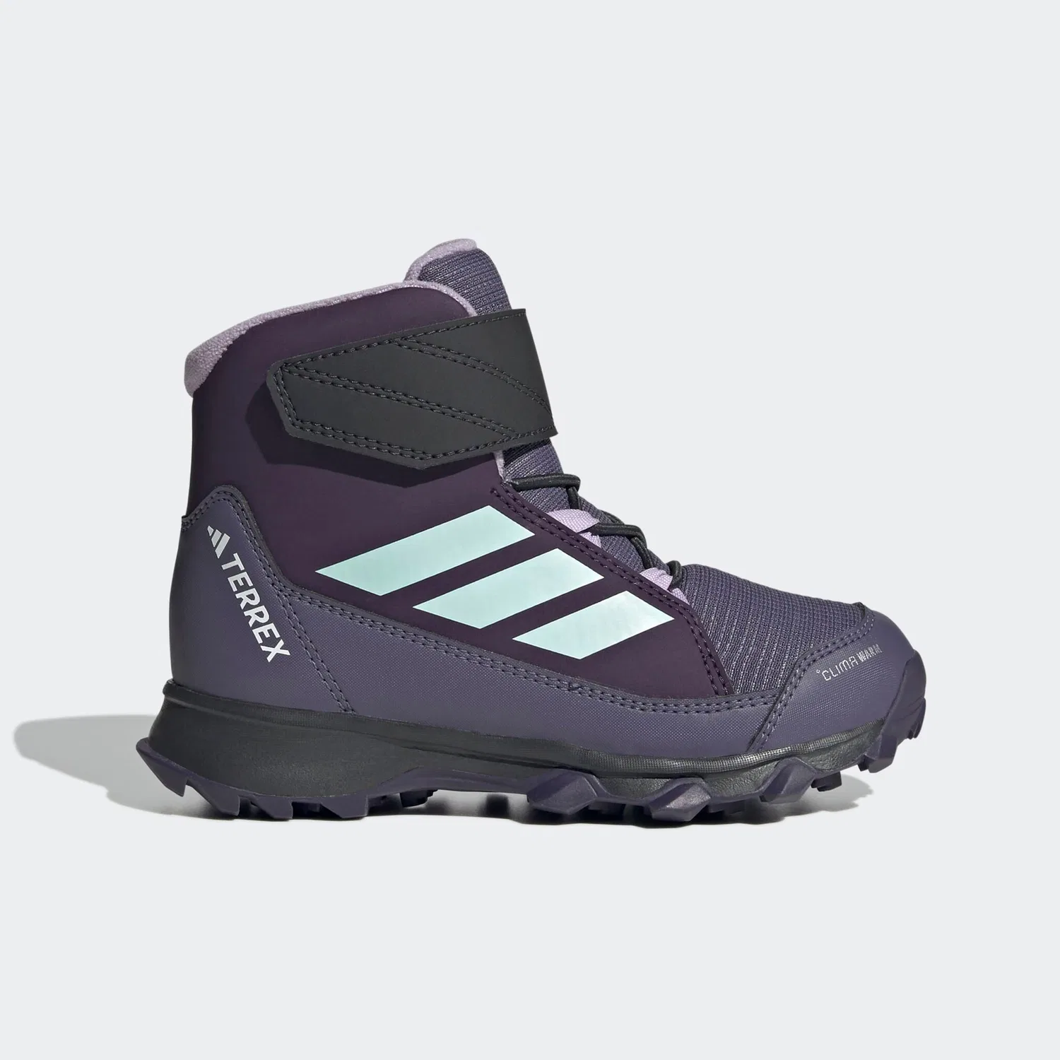 Детские зимние ботинки с технологией ClimaWarm Adidas TERREX, Aurora Plum/Semi Flash Aqua/Powder Plum — фото 2