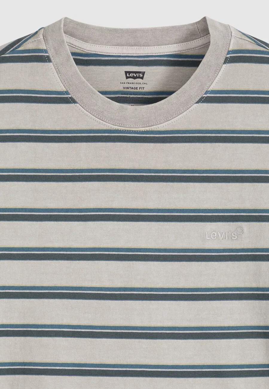 Футболка LEVI'S RED TAB VINTAGE в антрацитовом и серо-бежевом цветах — фото 4