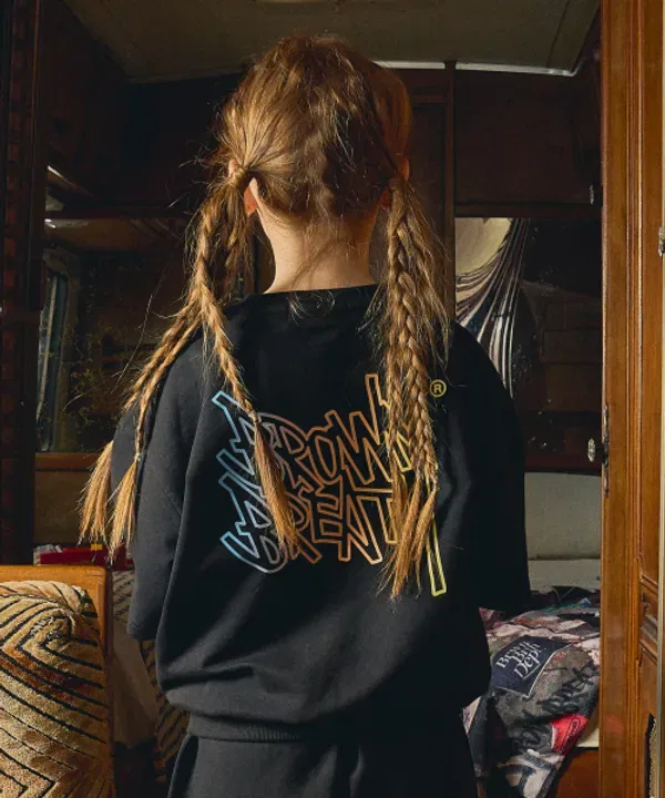 Футболка с коротким рукавом Kids neon tag mtm, BROWNBREATH, черный