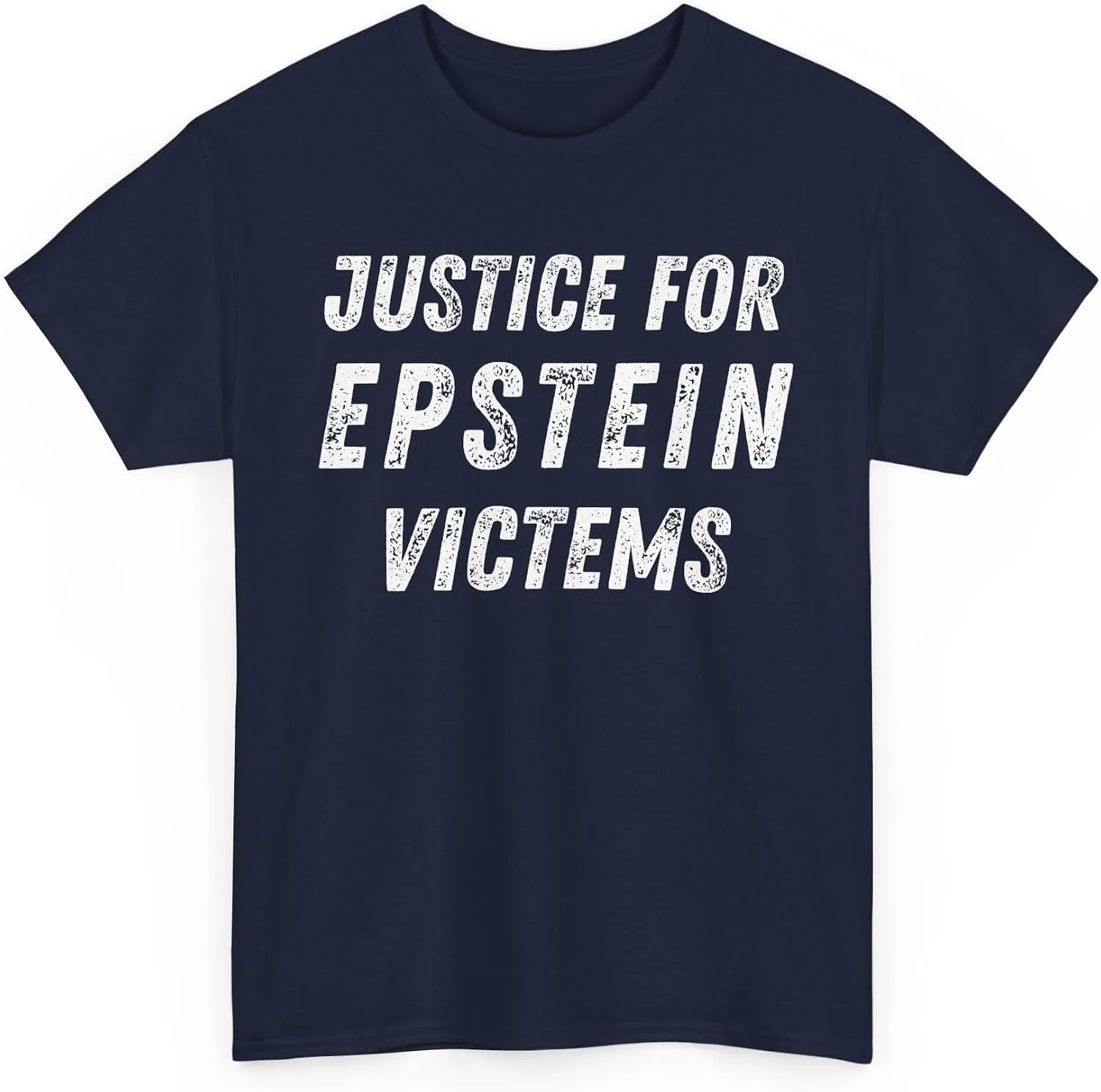 Мужская футболка с принтом Justice for Epstein Victims, тёмно-синий — фото 4