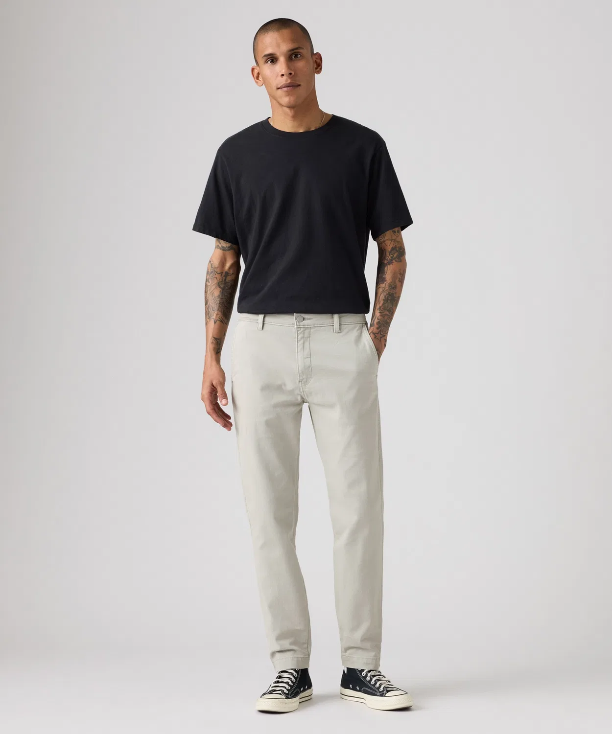 Мужские классические чиносы с зауженным кроем XX CHINO Levi's, серый — фото 2