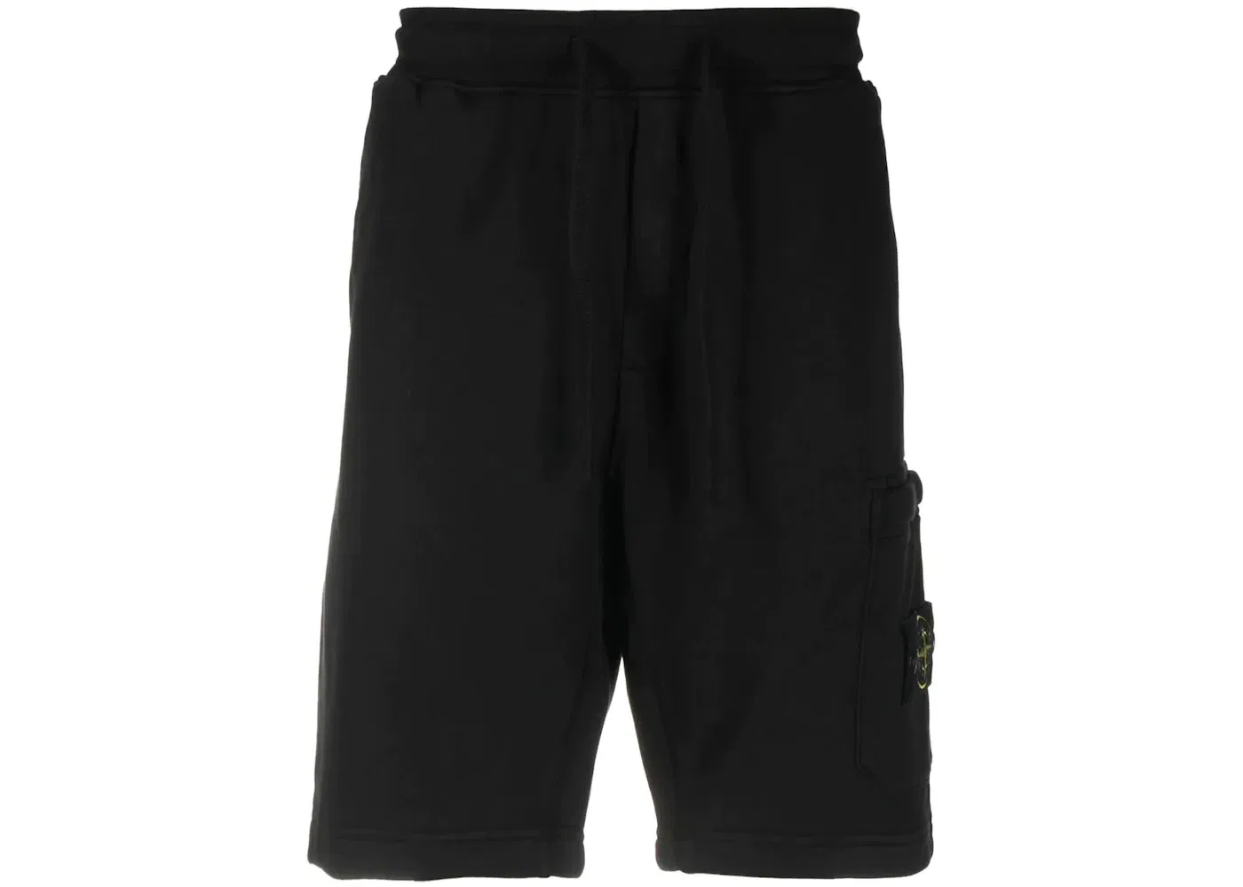 Мужские шорты из футера Stone Island, Black