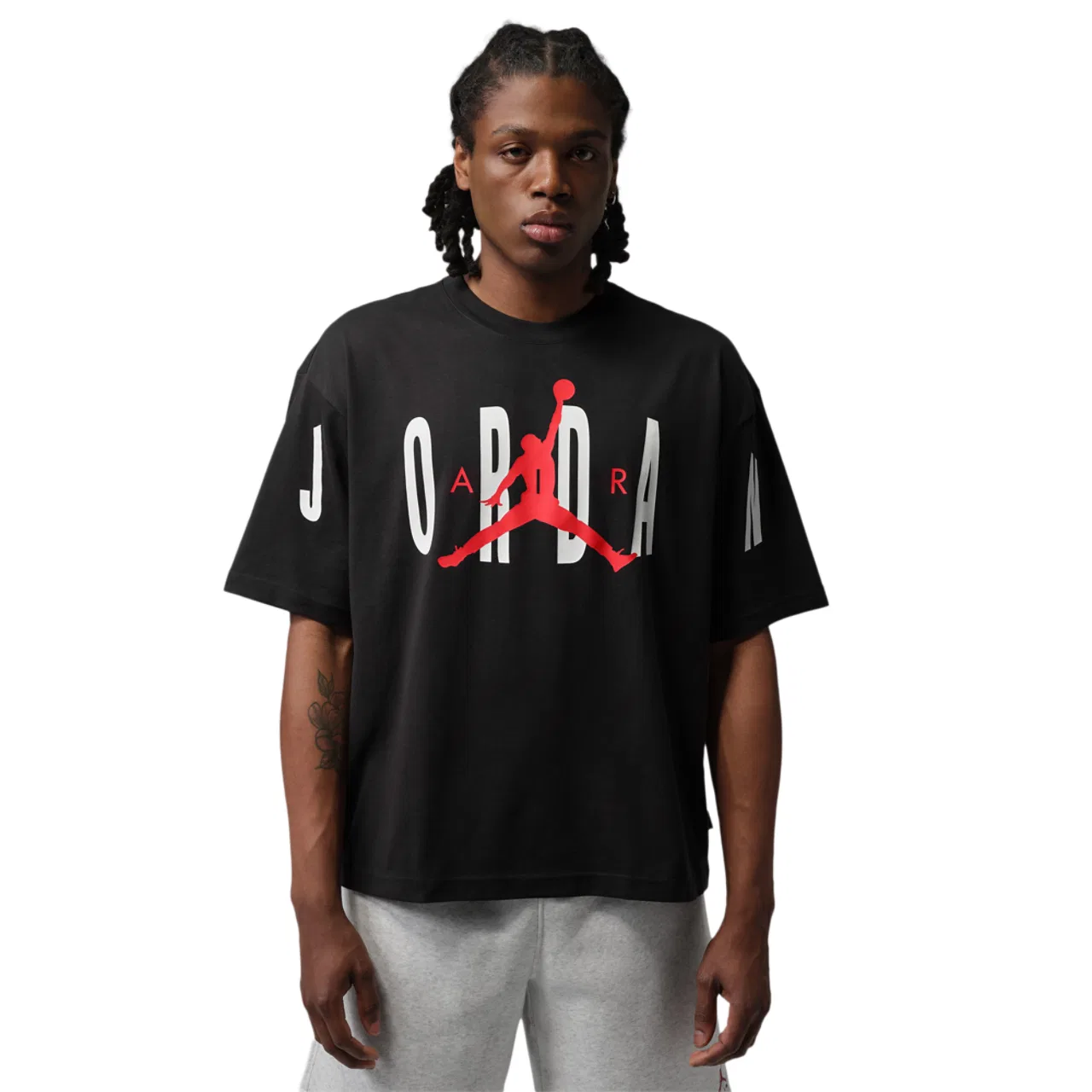 Мужская футболка с коротким рукавом оверсайз Jordan, Black