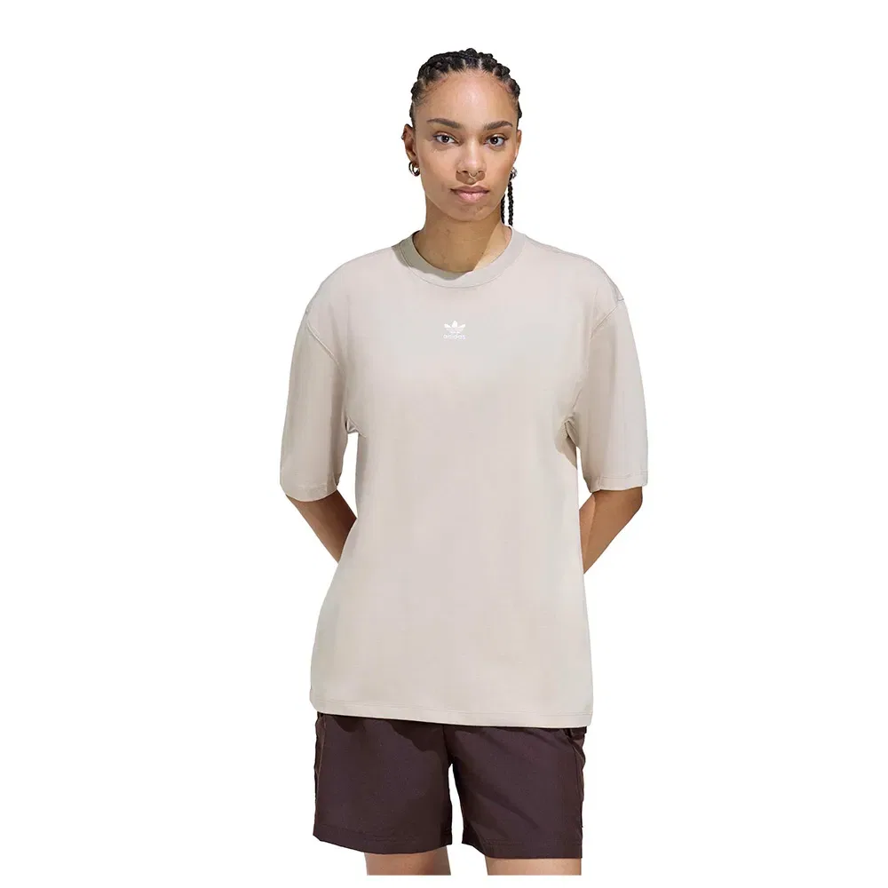 Женская футболка оверсайз с коротким рукавом Essentials Boyfriend Adidas Originals, Beige