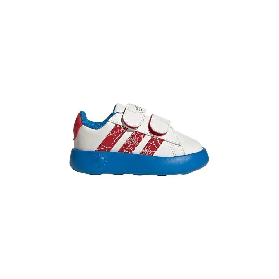 Детские спортивные кроссовки с принтом Spider-Man adidas Grand Court Spider-Man CF I, Синий — фото 2