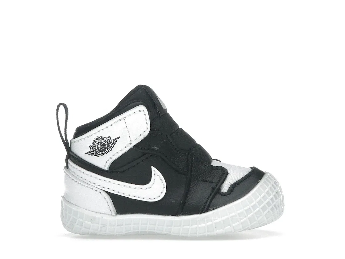 Детские кроссовки Lifestyle с принтом Jordan 1 Crib Bootie Jordan, Black/White/White