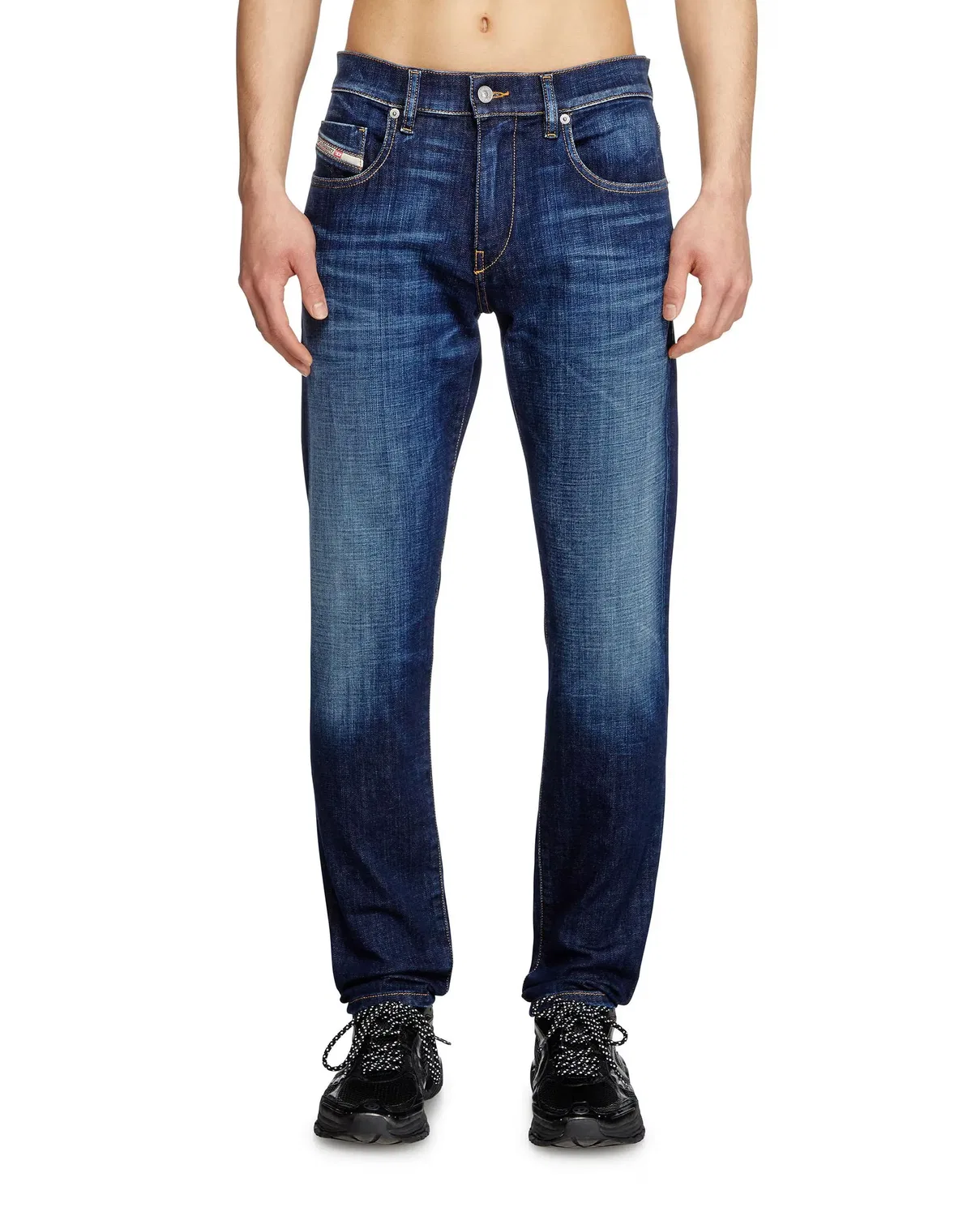 Мужские джинсы slim из хлопка Diesel, Azul Marino