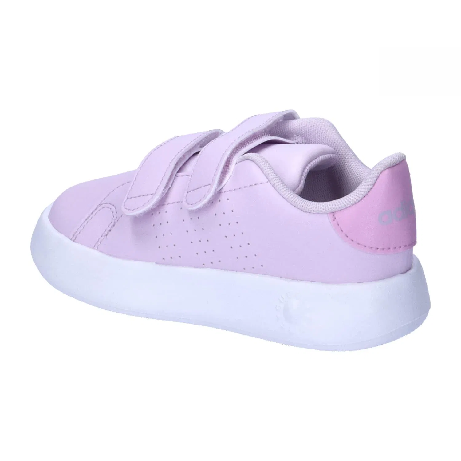 Детские кроссовки с липучками Advantage Shoes Kids Adidas, Ice Lavender Bliss Lilac Cloud White — фото 3