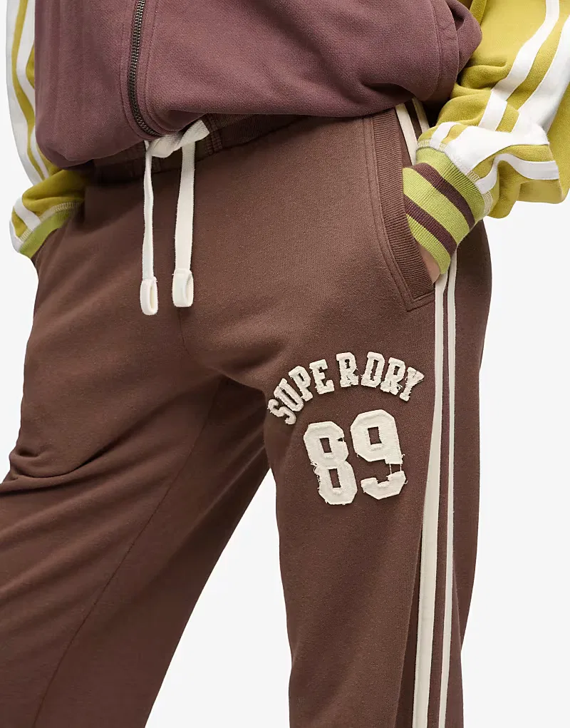 Спортивные брюки Superdry Athletic Essentials для хоккея, каштаново-коричневый