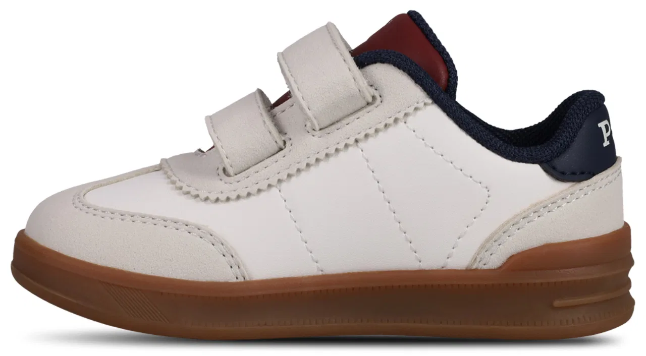 Детские кроссовки для мальчиков на липучках Hollis Ez Polo, Green/Navy/Paper White — фото 2